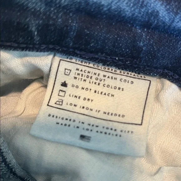 AYR Women's Raw Hem Jeans - Dark Blue - Picture 4 of 5